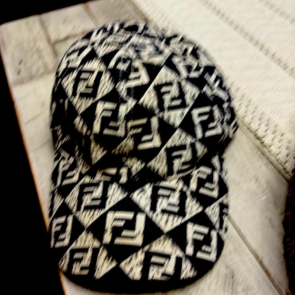 Woman, Fendi hat